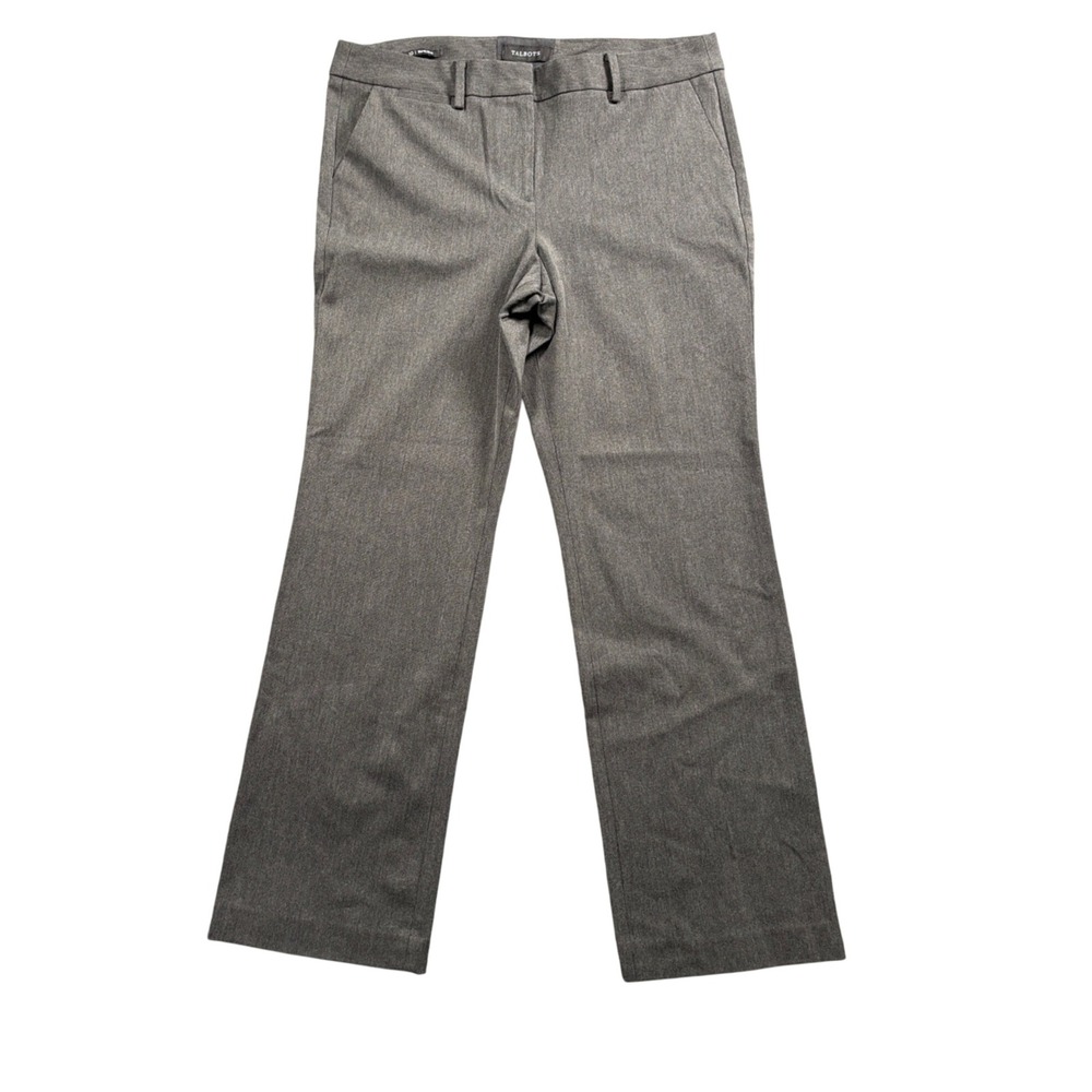 Talbots Barely Boot Dress Pants Womens 10 Grey Stretch Professional Career